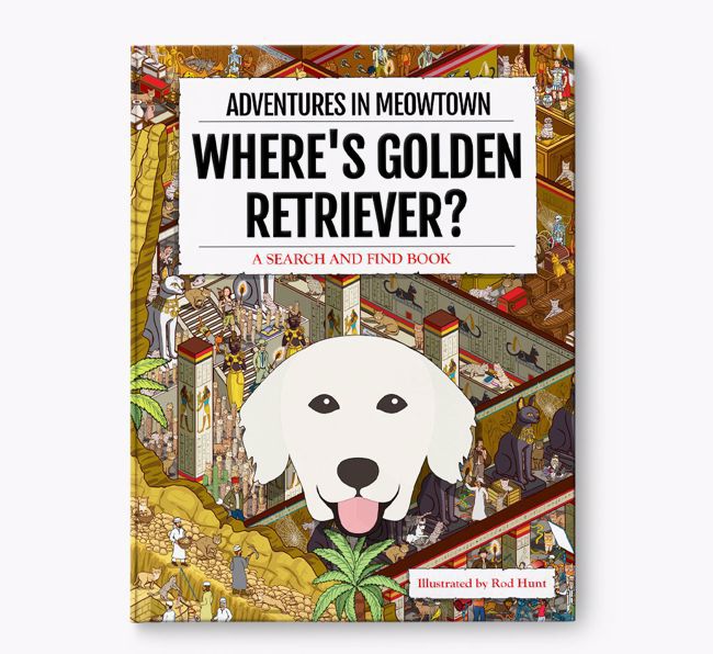 Personalised Golden Retriever Book: Where's Golden Retriever? Volume 2
